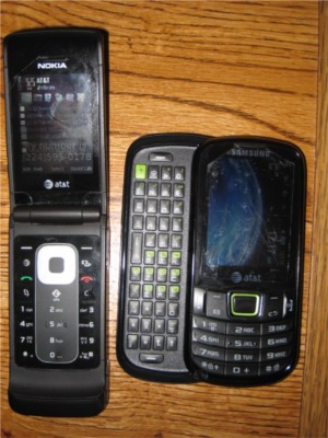 phone side by side